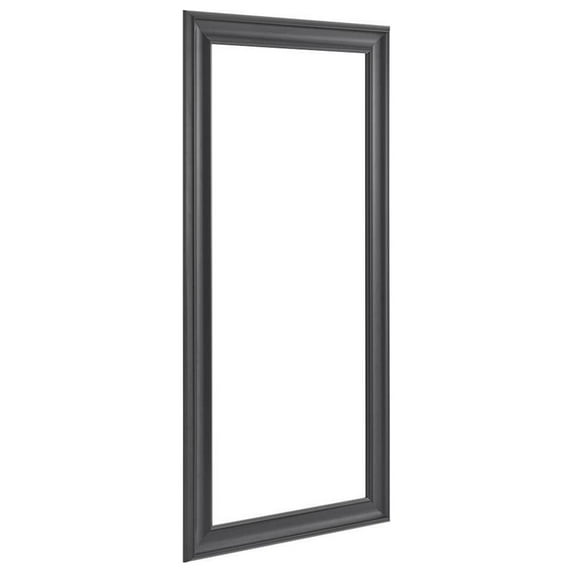 Tall Mirror, Framed Full length Mirror, Wall Mirror, 65"LX31"W Full Body Mirror, Floor Mirror, Faux Wood Mirror For Home, Leaning Mirror, Standing Mirror for Living Room, Hanging Mirror -Black