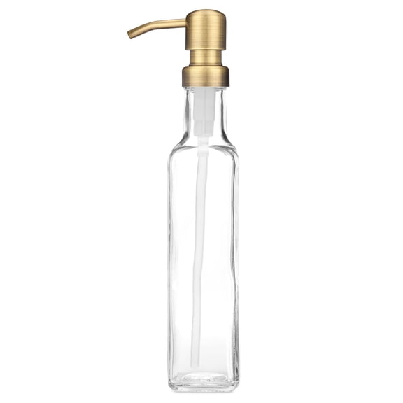 Tall Monaco Clear Glass Soap Dispenser