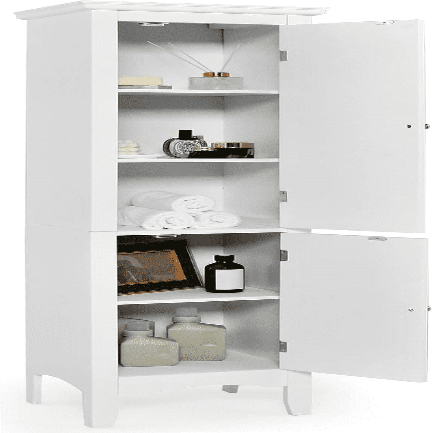 Tall Narrow Bathroom Storage 160CM Tall 5Tier Freestanding