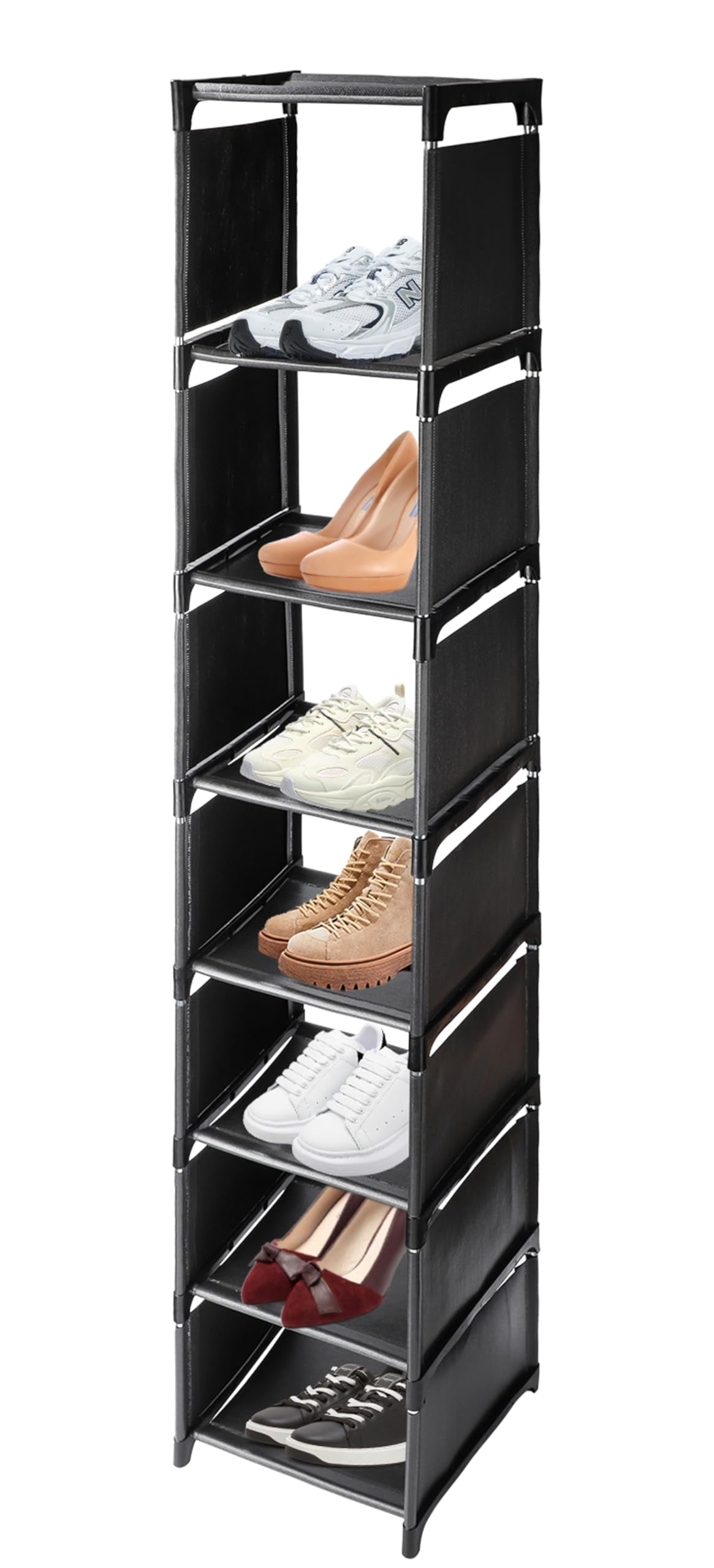 Tall Narrow Shoe Rack for Front Door Entrance Vertical Shoe Rack for ...