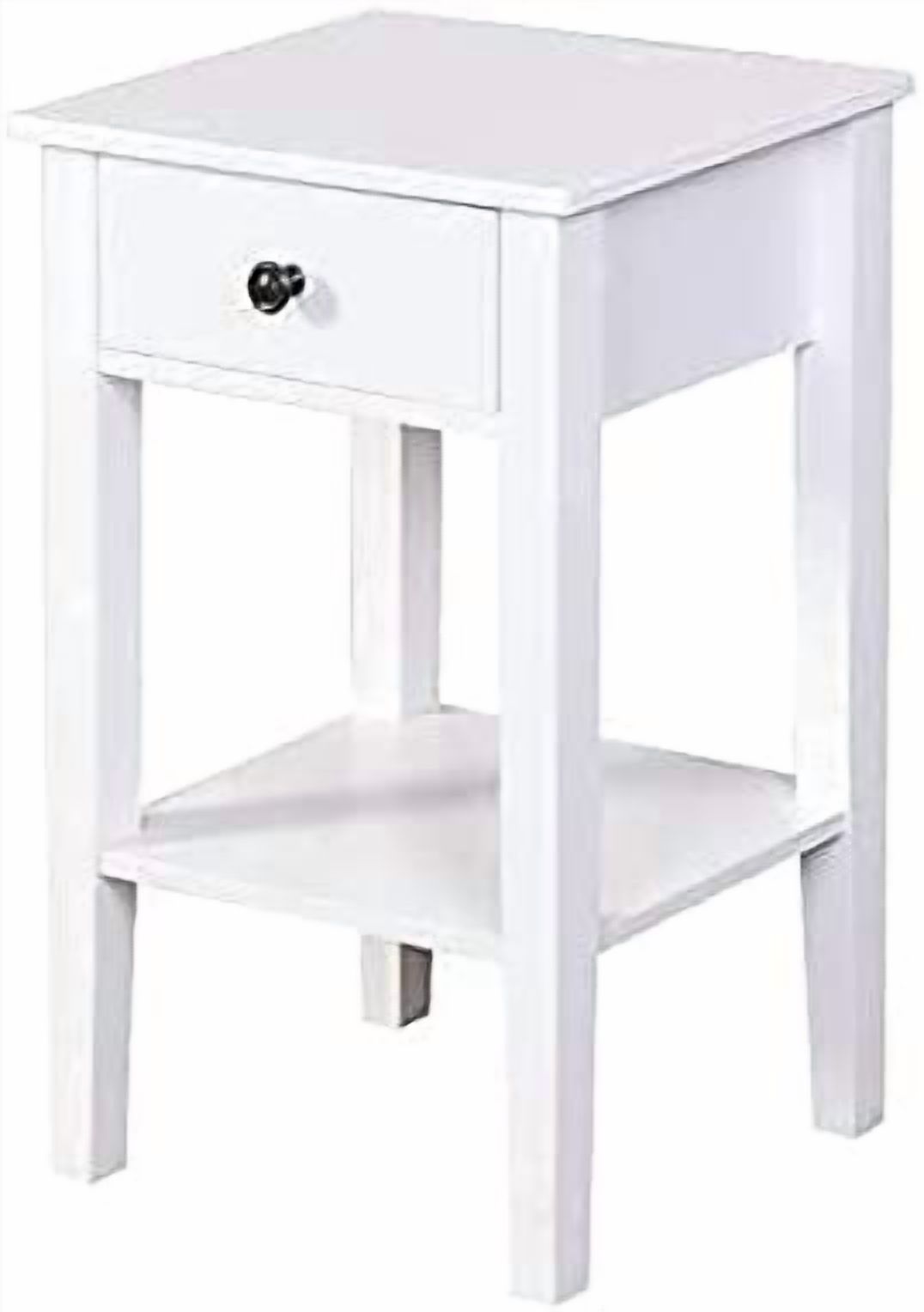 Night Table Simple Tall Night Stand End Table with Drawer and Storage Shelf,Simple Modern ...