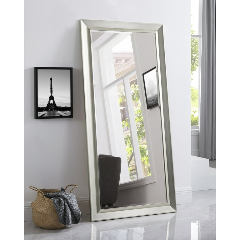 Bevelled on sale floor mirror