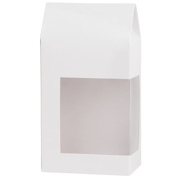 Tall Paper Boxes With Window White 6.75X3.5X2 Gift Boxes 16 Pack ...
