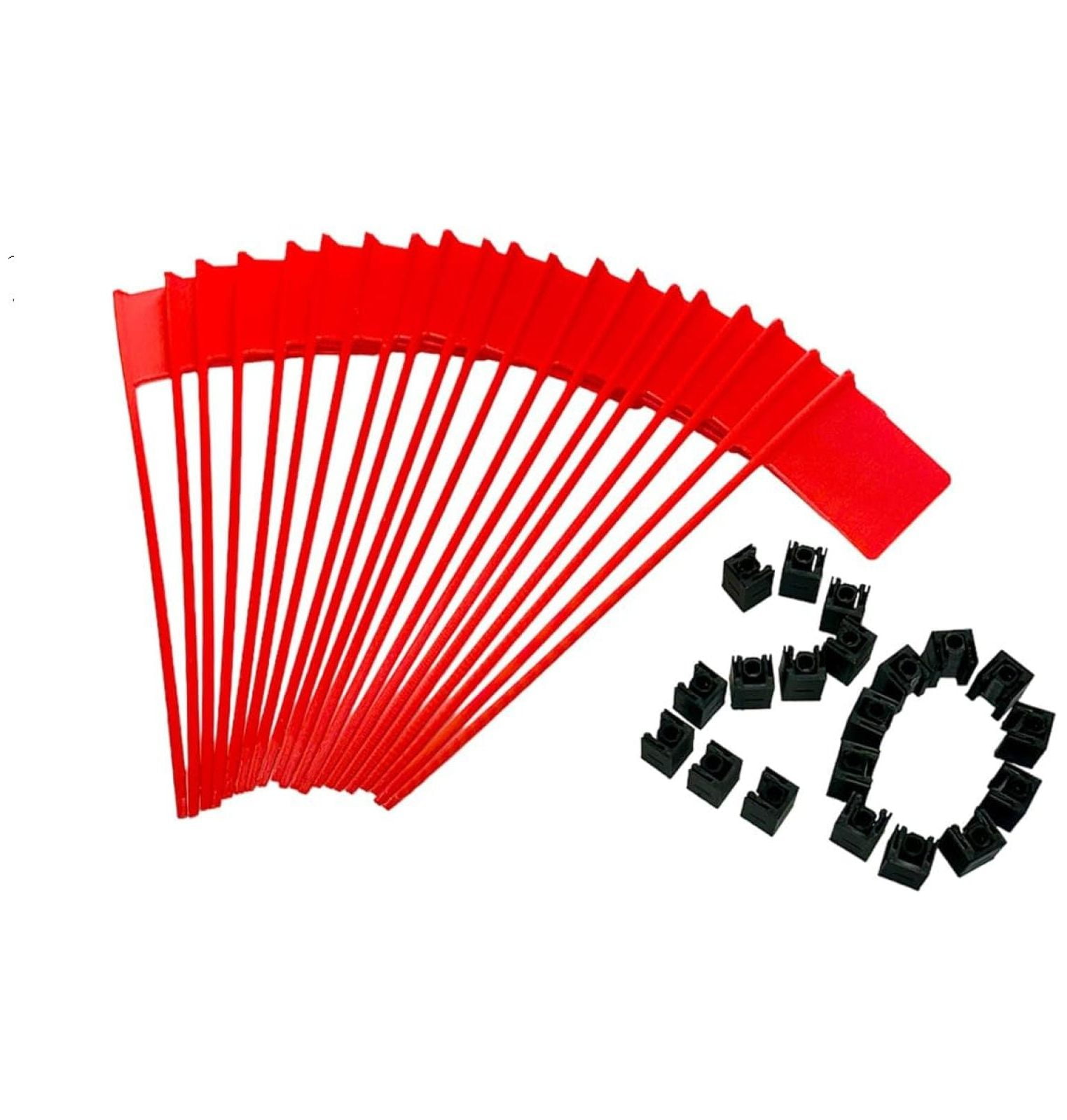 Tall Plastic 11in. Red Desk Flag Up Down Function Do Not Disturb Help