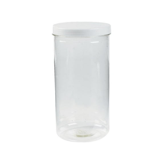 Tall Plastic Jars - Craft Supplies - 12 Pieces