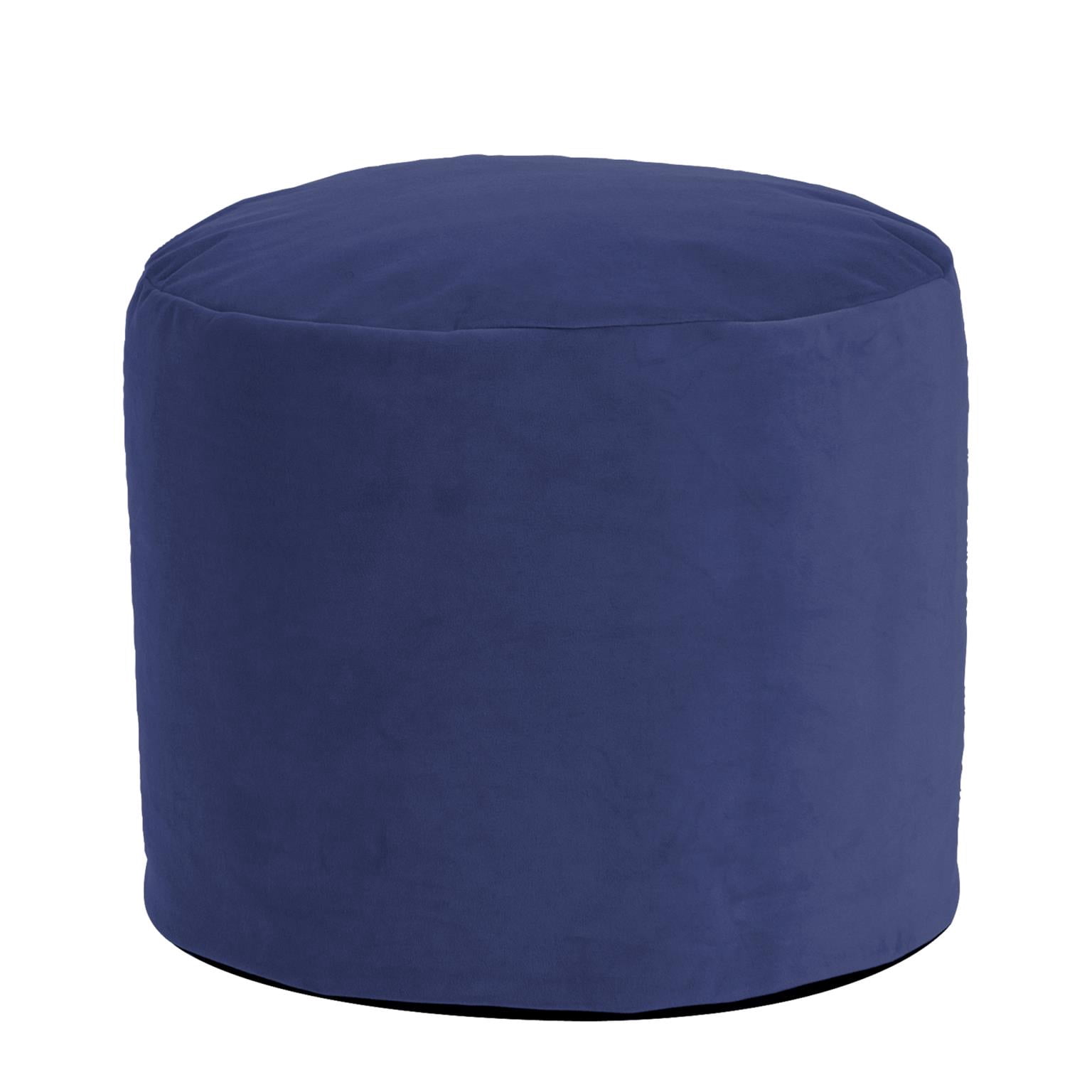 Tall Pouf in Blue