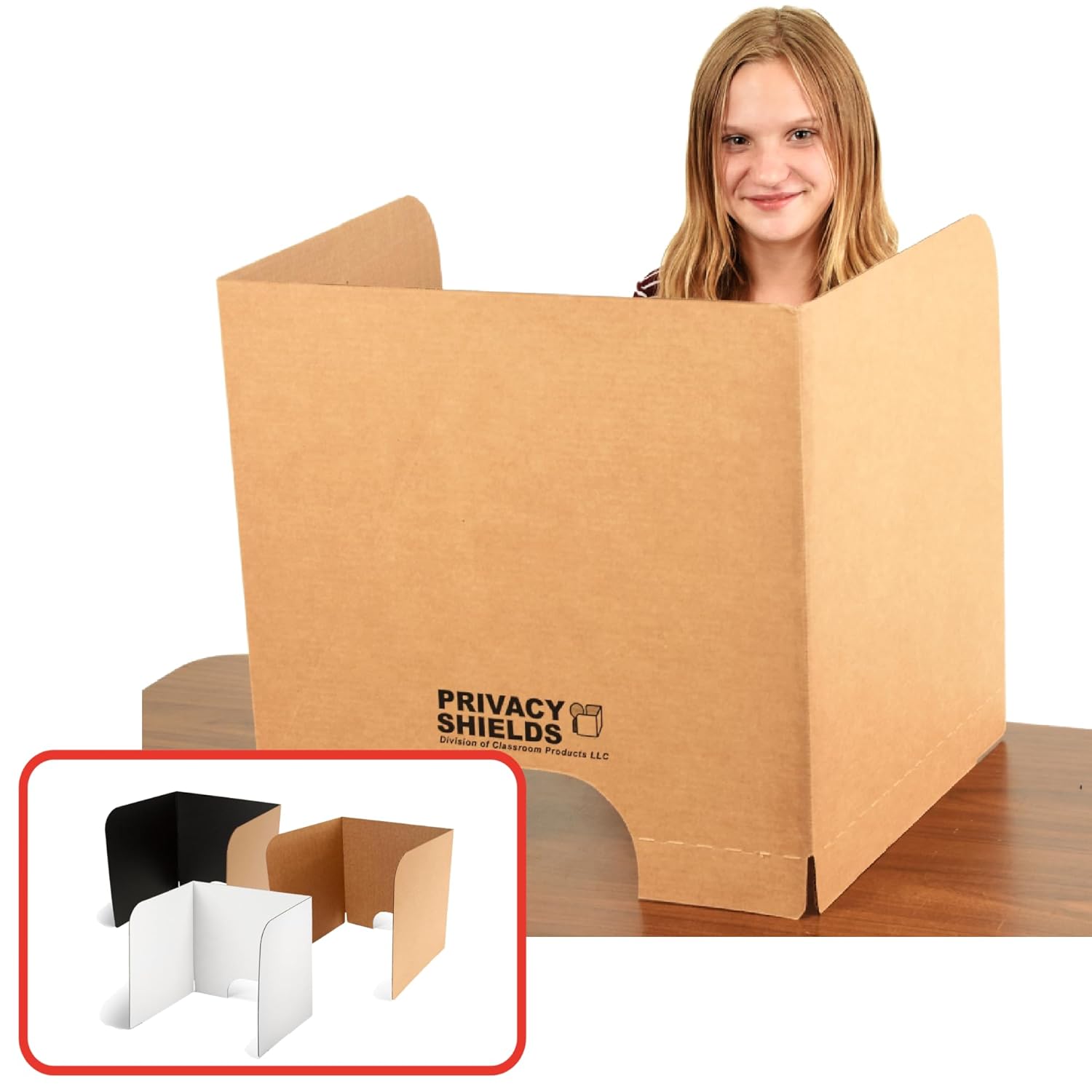 Tall Privacy Shield For Student Desks, Classrooms, Testing & Voting