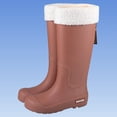thumbnail image 1 of Tall Rain Boots Women Removable Cotton Lined Japanese Style Solid Color Waterproof Anti Slip High Rainboots For Ladies With Adjustable Warmth, 1 of 5