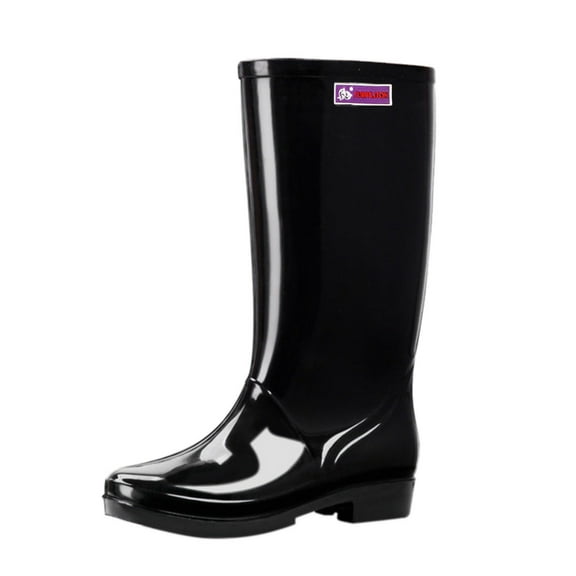 Tall Rain Boots for Women Knee High Waterproof Slip On Garden Shoes Platform Non Slip Water Shoes