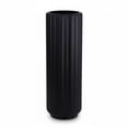 thumbnail image 1 of Tall Ribbed Cylinder Vase 15 7 Inch Black White Option Modern Fluted Floor Vase For Living Room Entryway And Office Decor, 1 of 9