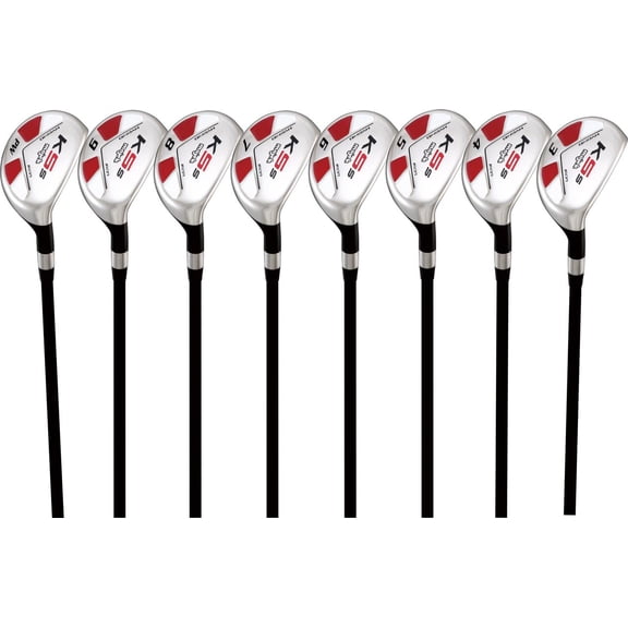 Tall Senior Golf Hybrids Big +1" Longer Than Standard Length (Plus One Inch Longer) Complete Full Set, Which Includes: #3, 4, 5, 6, 7, 8, 9, Pw Senior Flex Right Handed New Utility A Flex Club
