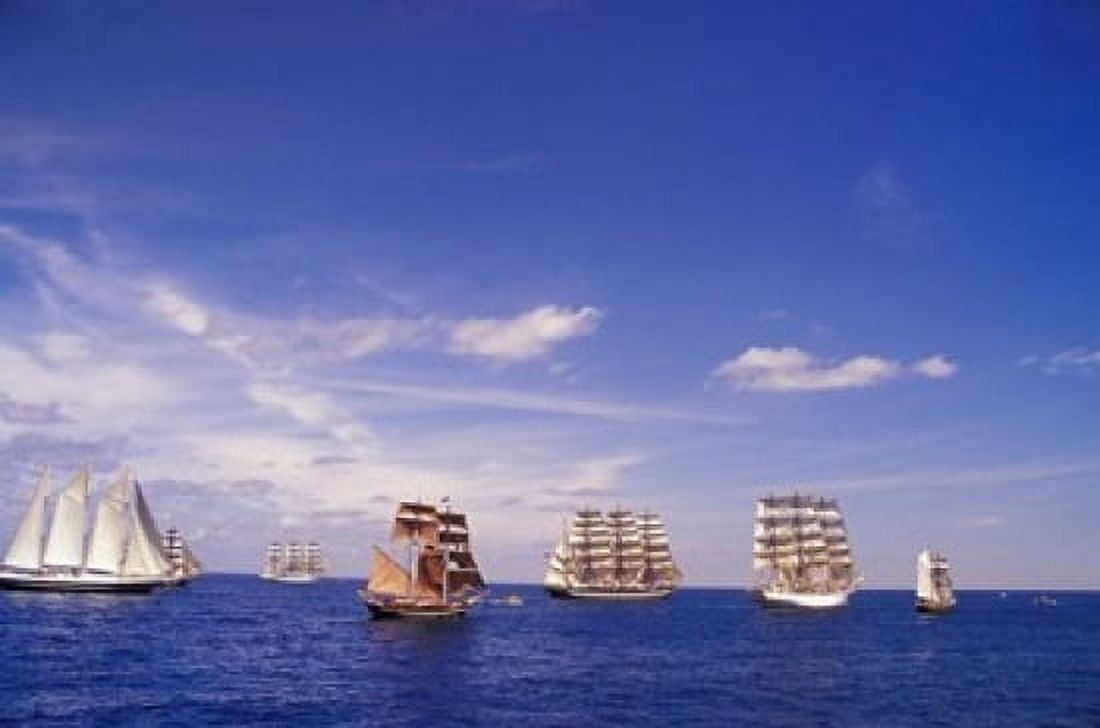 Tall Ships Race in Nova Scotia Canvas Art - Patrick J Wall DanitaDelimont (27 x 18)