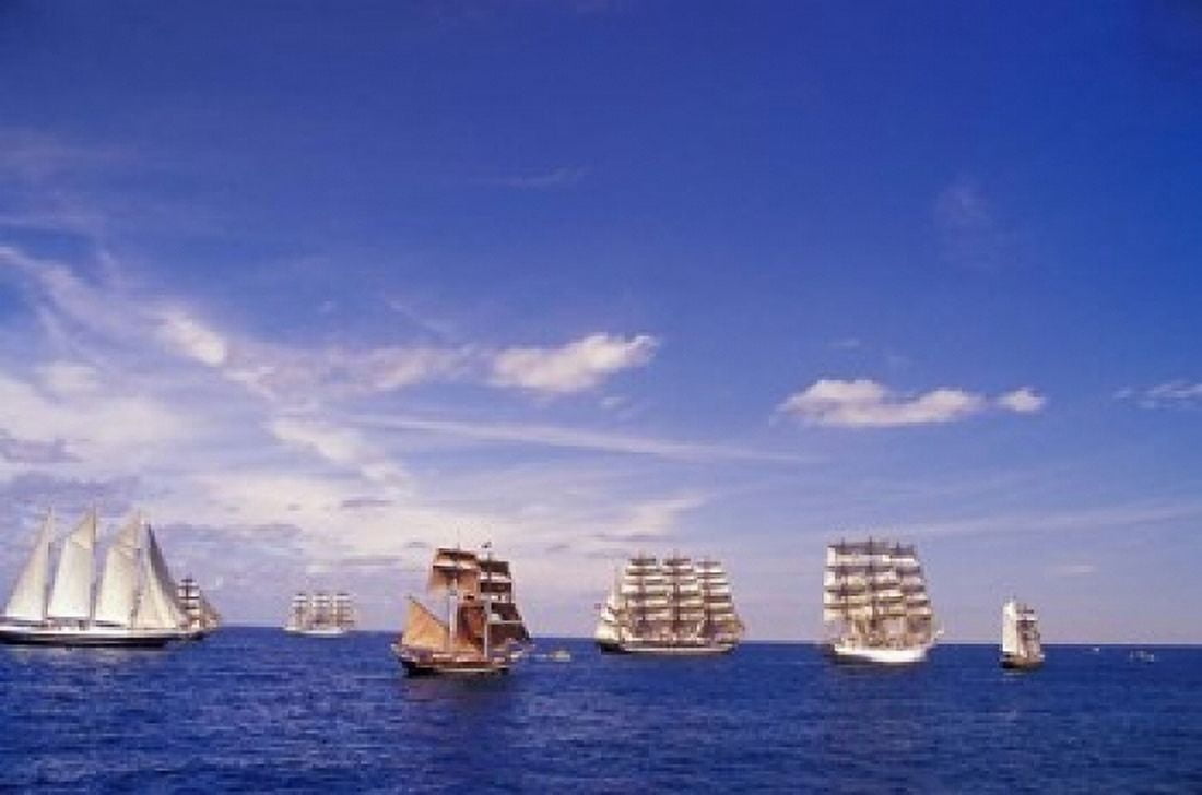 Tall Ships Race in Nova Scotia Canvas Art - Patrick J Wall DanitaDelimont (36 x 24)