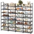 Tall Shoe Rack Storage Holds 40 Pairs, 10 Tier Shoe Organizer Shelf ...