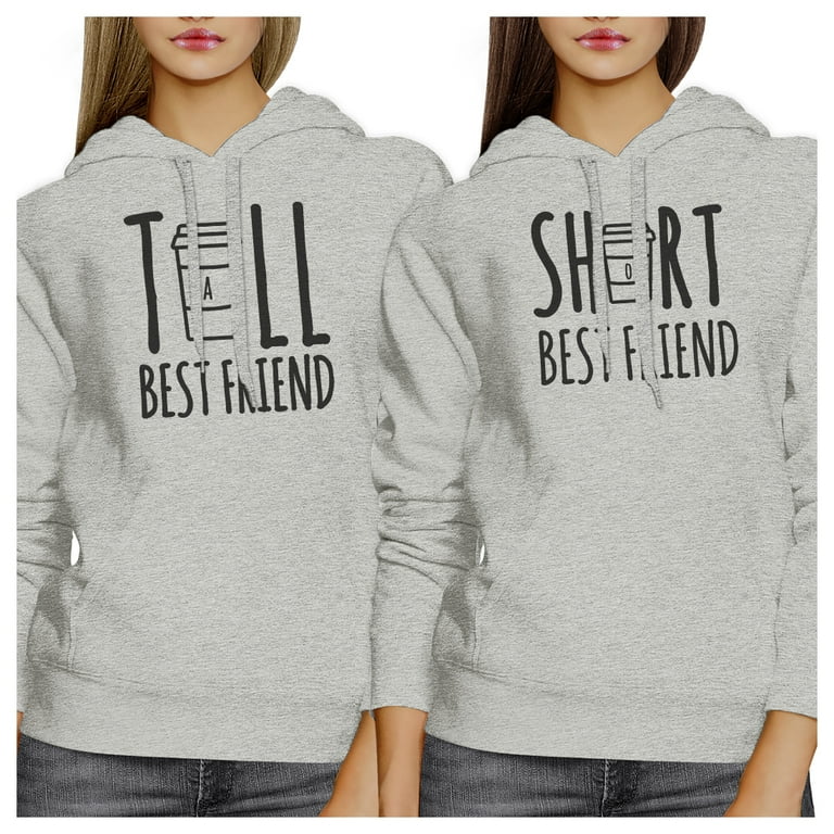 Best friend hoodies tall and short hot sale