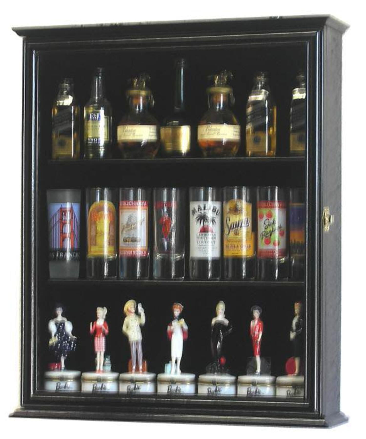 Tall Shot Glass, Shooter Display Case Cabinet - Walmart.com