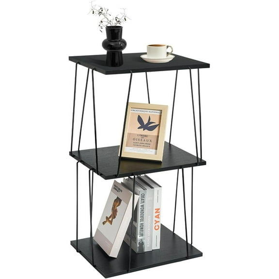 Tall Side Table, Small End Table, 29 inch High Accent Table, Bedside Table for Living Room, Bedroom and Office