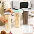 thumbnail image 1 of Tall Spaghetti Pasta Storage Container,73oz Clear Pasta Holder Airtight Spaghetti Container Storage with Lid for Kitchen Pantry Organize Linguini Lasagna Noodle Oats Coffee beans Rice Flour Oatmeal, 1 of 3