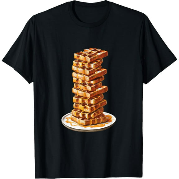 Tall Stack Of Waffles and Syrup T-Shirt