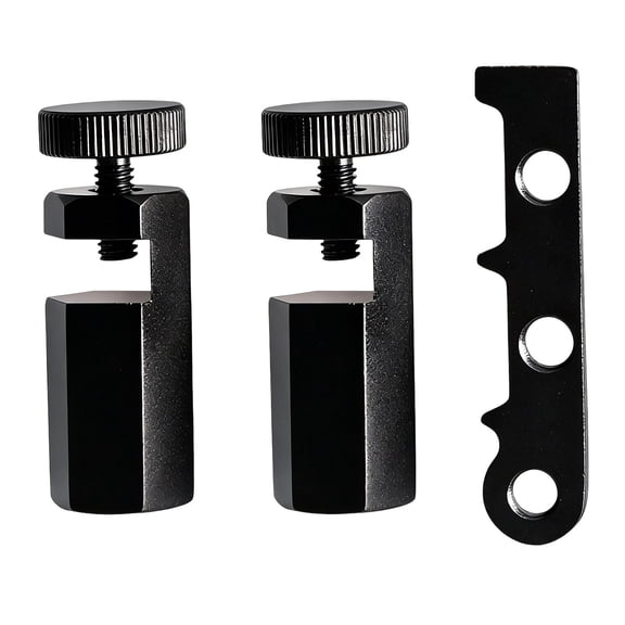 Tall Stair Gauges for Framing Square with Holder and Carabiner,Stair Gauge Knobs Tool for Speed Square,Framing Square Stops Guide Tools for Carpentry Squares,Framing Jig Circular Saw,Black,1 Set