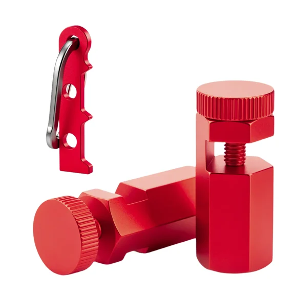 Tall Stair Gauges for Framing Squares, CNC Aluminum Stair Stringer Layout Stops with Holder & Hook, Framing Jig Attachment for Carpenter Squares, Speed Squares & Circular Saws