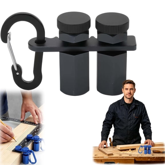Tall Stair Gauges for Framing Square, Stair Gauge for Circular Saw Guide with Holder, Hex Lock Hooks for Carpentry Stair Stringers
