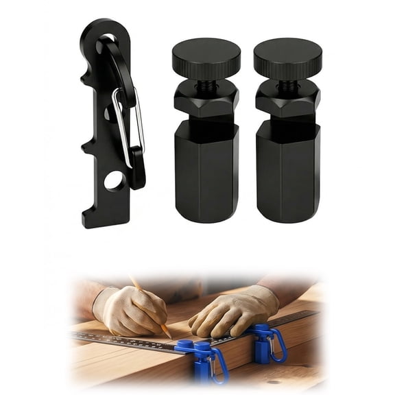 Tall Stair Gauges for Framing Square, Stair Gauge for Circular Saw, Woodworking Attachment Jigs(Black)