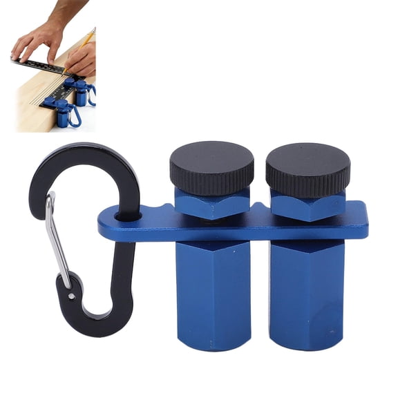 Tall Stair Gauges for Framing Square, Tall Anti-Wobble Aluminum Layout Tool & Holder Hook for Stair Stringers, Rafters and Carpentry