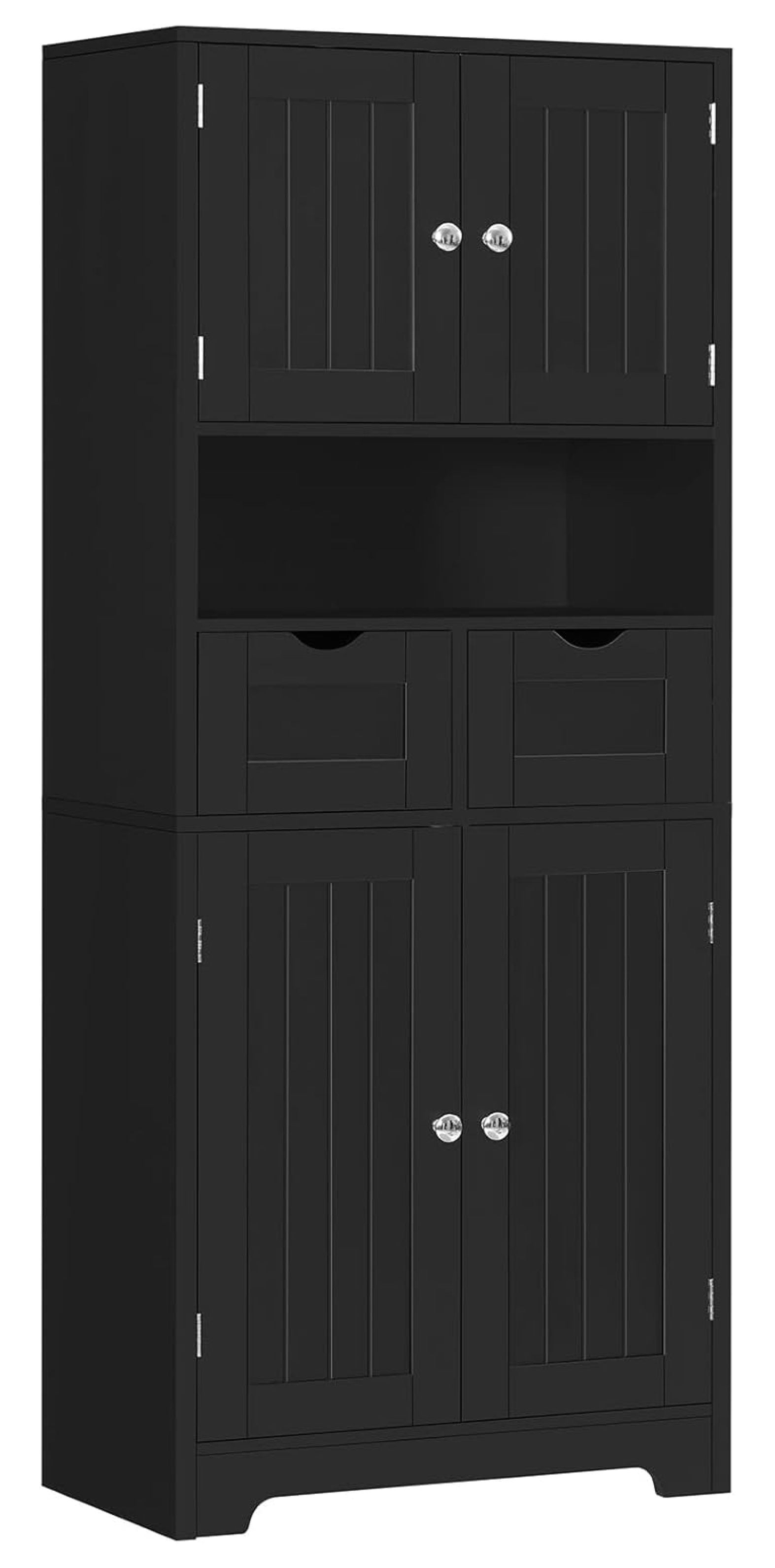 Tall Storage Bathroom with Drawers & Adjustable