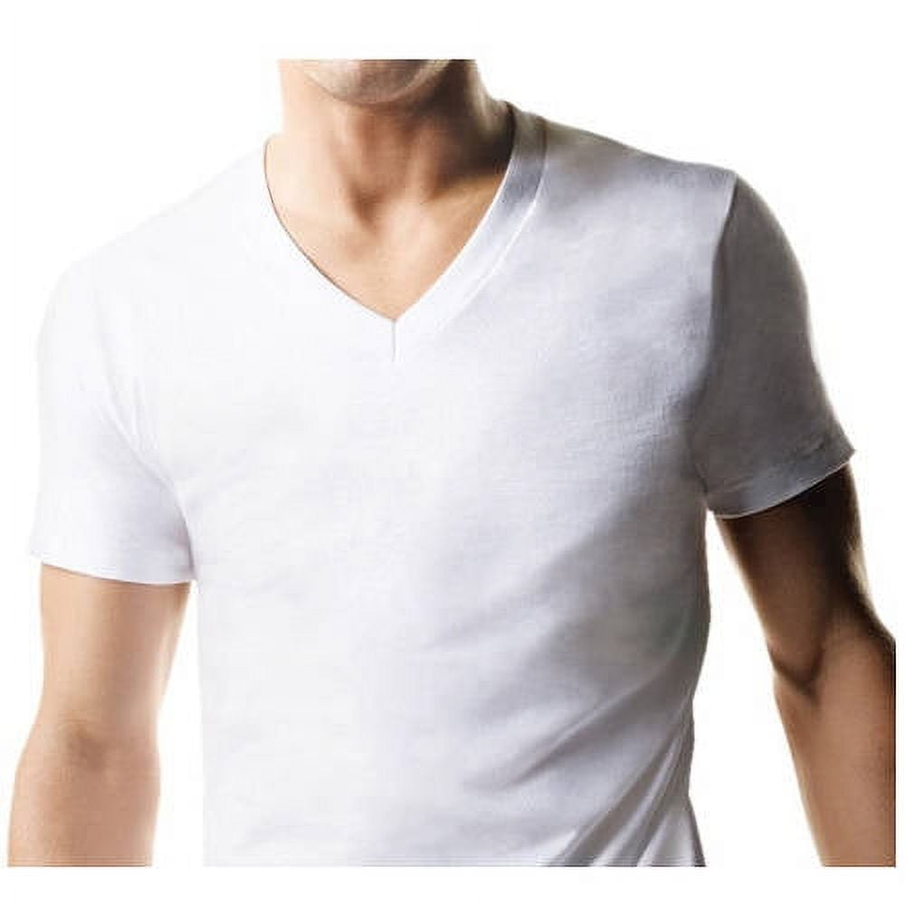 Hanes Men's Big-tall Tagless Comfortsoft V-neck Undershirt 3-pack ...