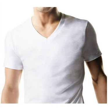 Hanes Men's Big-tall Tagless Comfortsoft V-neck Undershirt 3-pack, White, 3XLT