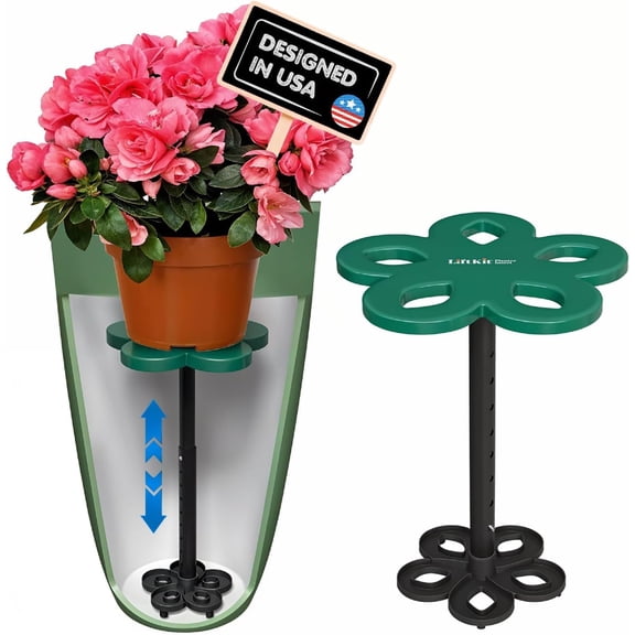 Tall Tapered Plant Riser Fill Bottom of Tall Flower Pots and Large Plant Containers | Indoor and Outdoor (11-17 Rise, 6" Base, 10" Top)