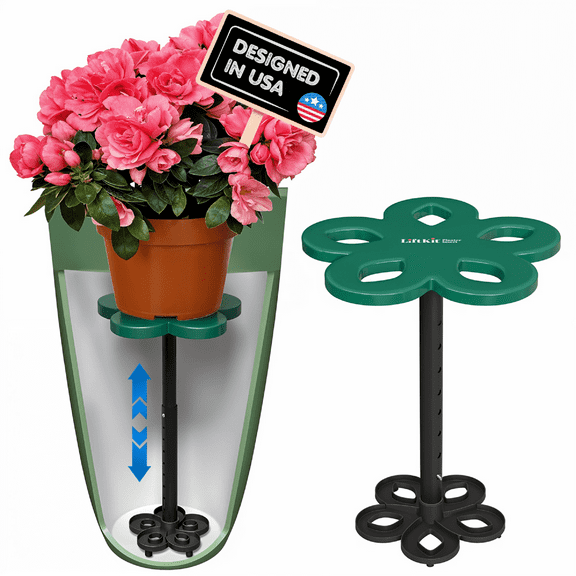 Tall Tapered Plant Riser Planter Insert| Fill Bottom of Tall Flower Pots and Large Plant Containers | Indoor and Outdoor (11-17” Rise, 6" Base, 10" Top)