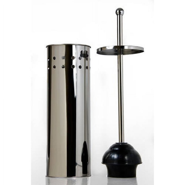 Tall Toilet Bowl Plunger with Lid