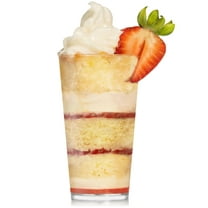 Tall Tumbler Shot, Mini Shooter Round Dessert Cups Clear Plastic Reusable Re-washable for Tasting Party, Small Round Shooters Appetizer Cup