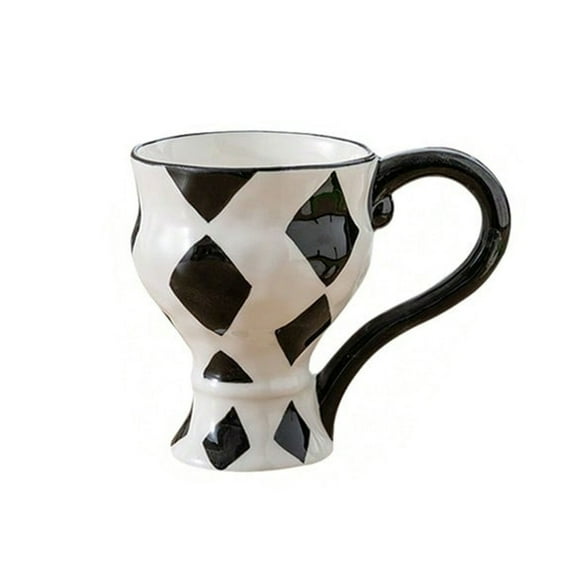 Tall coffee cup, ceramic coffee cup, coffee cup for home, 300ML porcelain cup with handle, tea cup, for office cup breakfast, afternoon tea, multifunctional cup