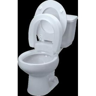 Maddak Contoured elevated toilet seat, standard with slip-in bracket, 4 inch Maddak Contoured elevated toilet seat, standard with slip-in bracket, 4 inch