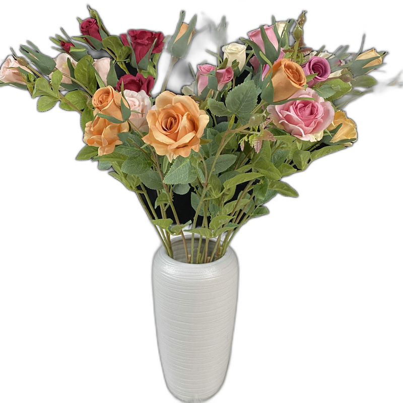 Tall fantasy rose wedding bouquet decorative flower dried flower decoration simulation rose