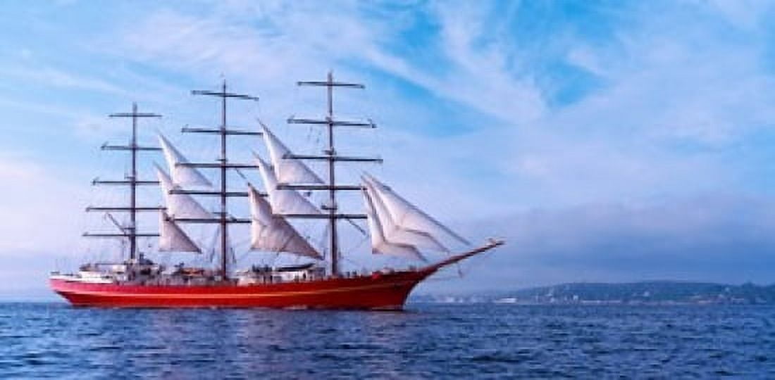 Tall ship regatta in the Baie De Douarnenez Finistere Brittany France Canvas Art - Panoramic Images (24 x 12)