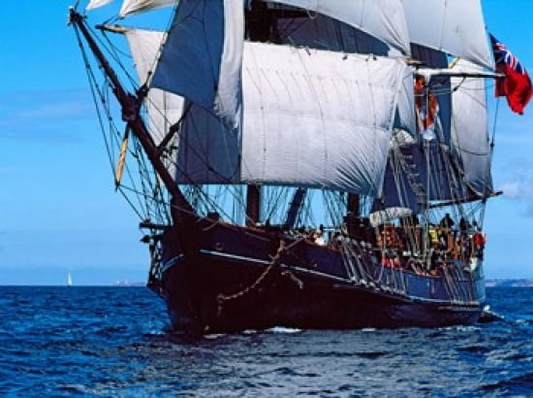 Tall ship regatta in the Baie De Douarnenez Finistere Brittany France Canvas Art - Panoramic Images (36 x 27)