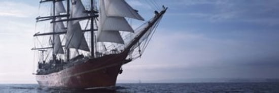 Tall ships race in the ocean Baie De Douarnenez Finistere Brittany France Canvas Art - Panoramic Images (36 x 12)