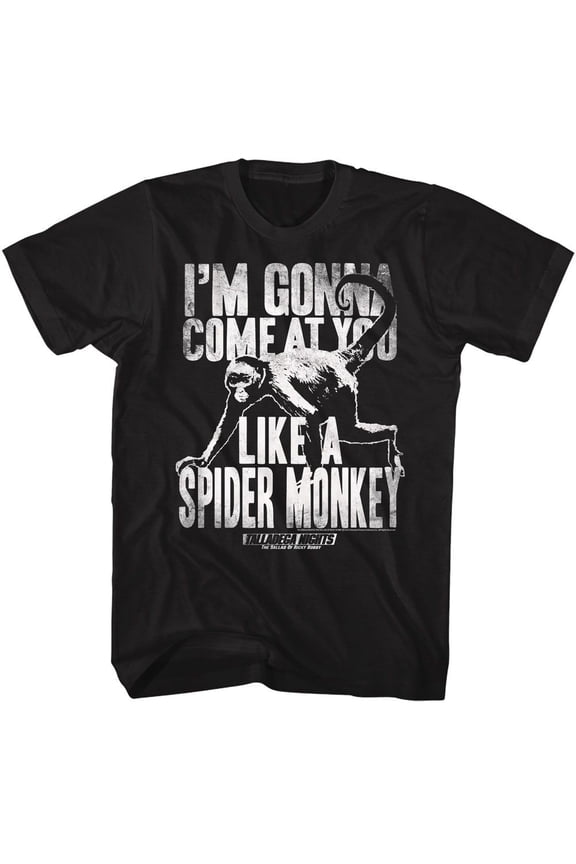 Talladega Nights Like a Spider Monkey Men's T Shirt (Black, Adult6XL)