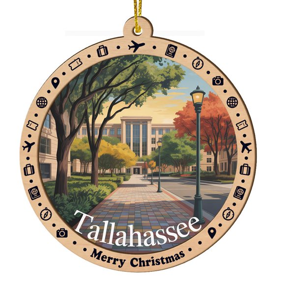 Tallahassee Florida Travel Sun Catchers, Travel Souvenir Window Decor