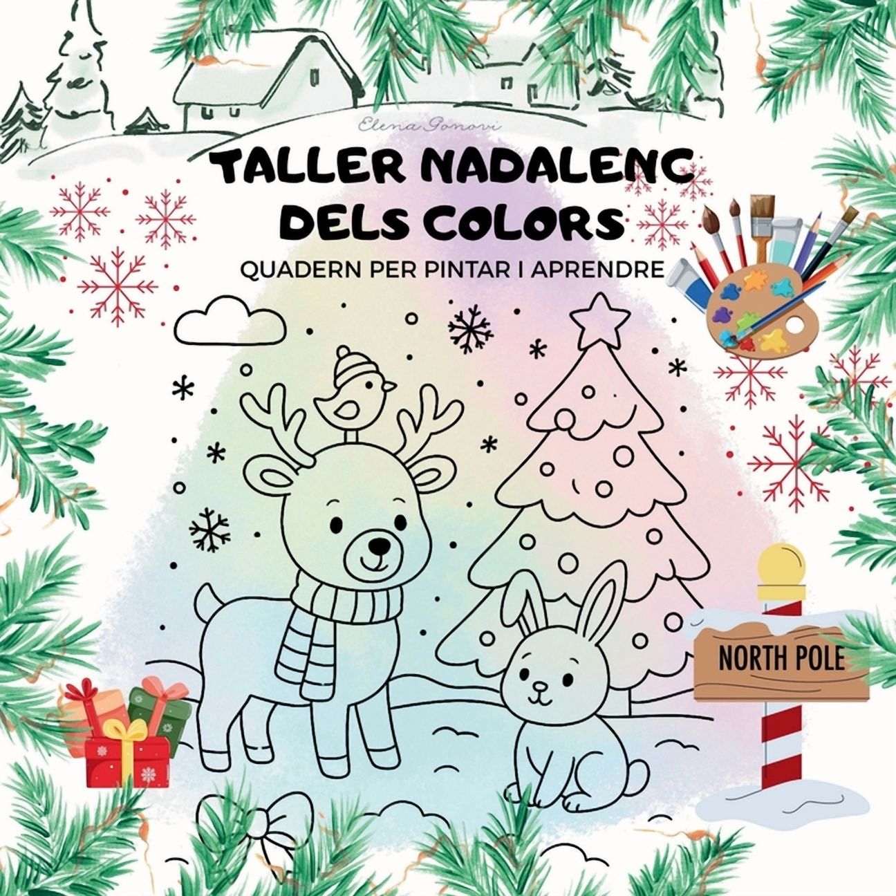 Taller nadalenc dels colors: Quadern per a pintar i aprendre, (Paperback)