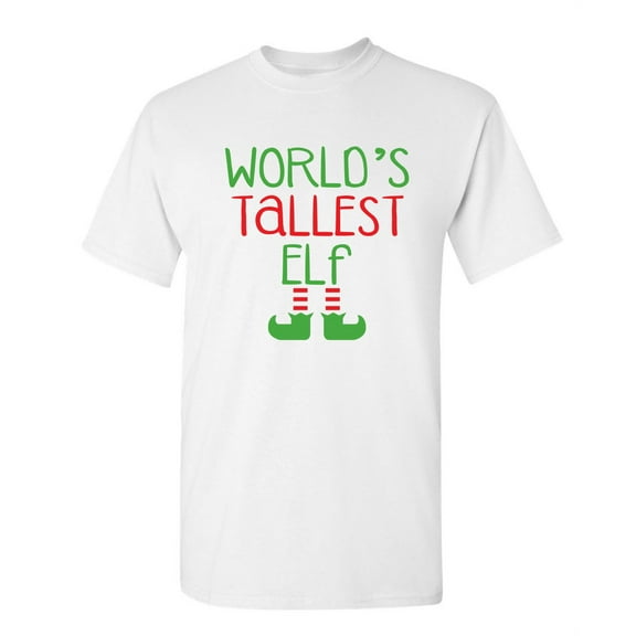 Tallest Elf Super Soft Tshirts for Women and Men, Ugly Holiday Xmax tee Camisas de Navidad Para Mujer Funny T shirt