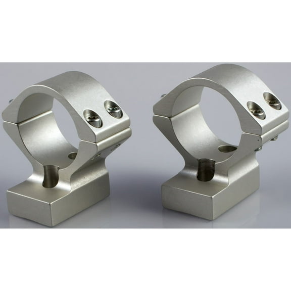 Talley Lightweight 2-Piece Scope Mount 1" Rings Savage 10 Through 16, 110 Through 116 Round Rear, Axis (6-48 Screws) Silver Medium