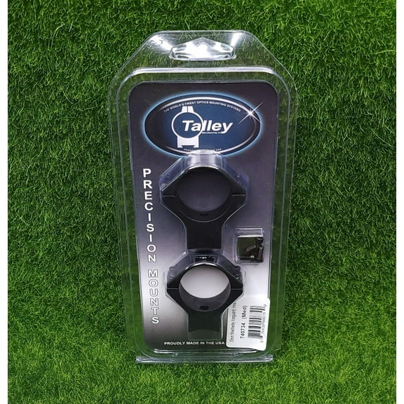 Talley 740734 Ring/Base Combo Medium 2-Piece Base/Rings For Weatherby Vanguard Black Matte Anodized Finish 30mm Diameter