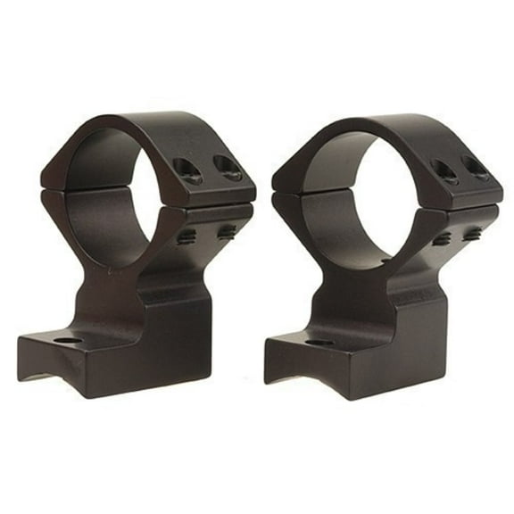 Talley Lightweight 2-Piece Scope Mount 1" Rings Savage 10 Through 16, 110 Through 116 Round Rear, Axis (6-48 Screws) Matte Black Extra-High