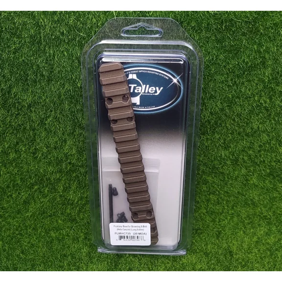 Talley 1-Piece Picatinny 20 MOA Elevated Scope Base Browning X-Bolt Long Action Hell's Canyon