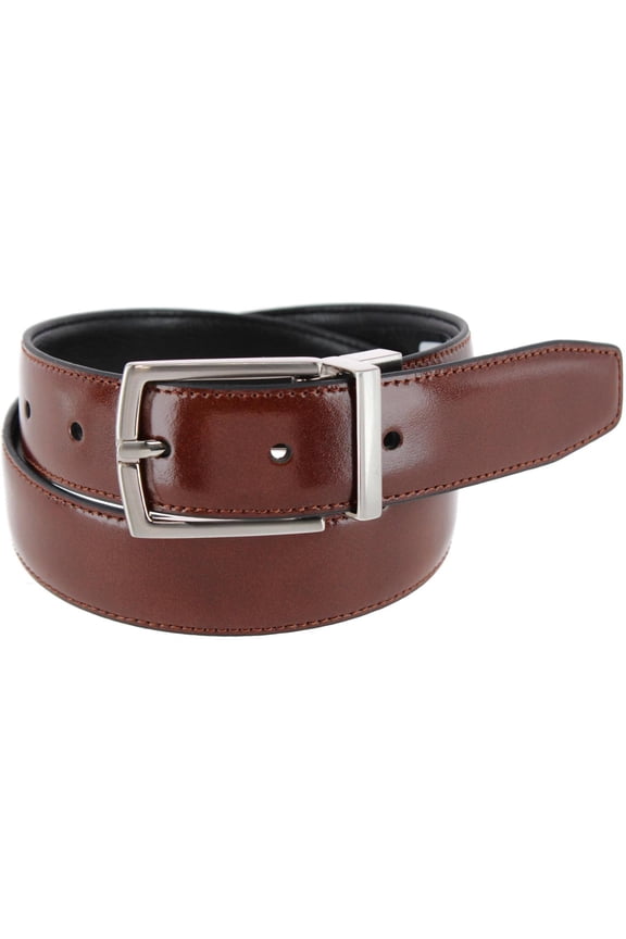 Boy's 30mm Smooth Leather Reversible Belt
